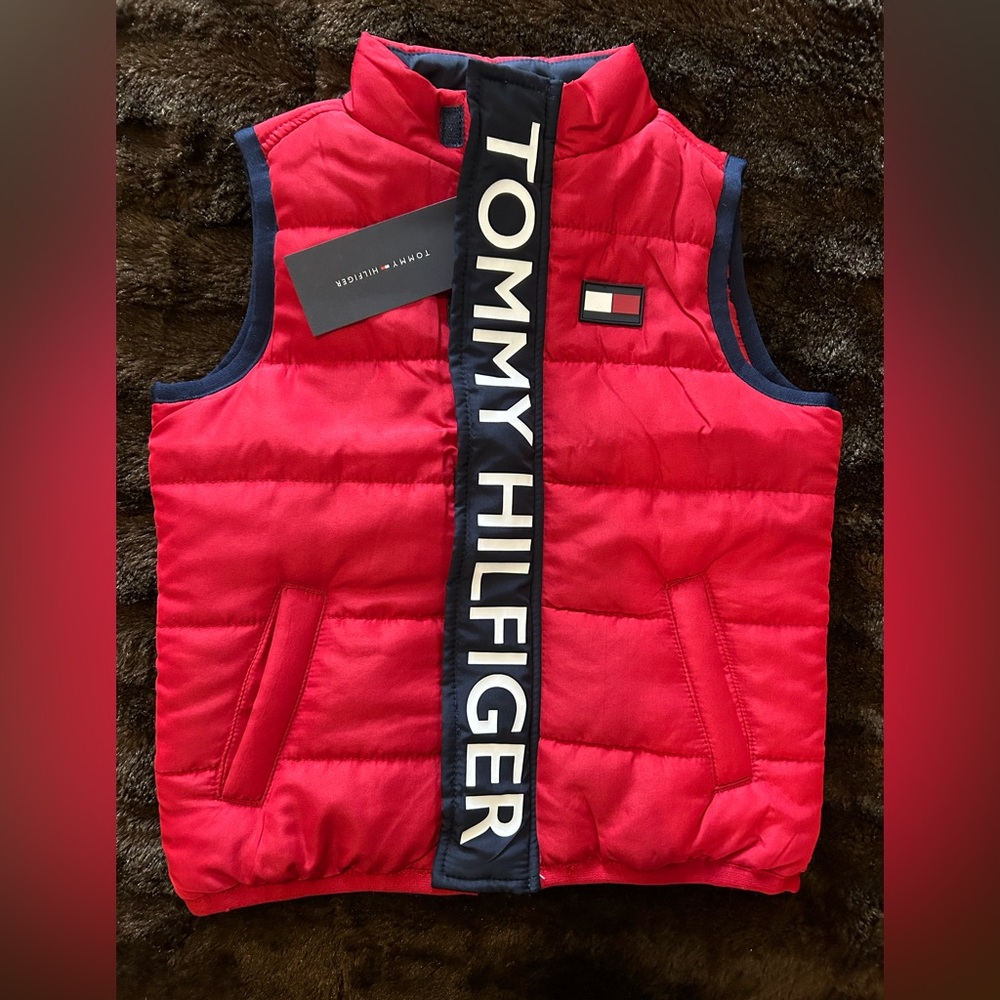 Tommy Hilfiger Red Puffer Vest